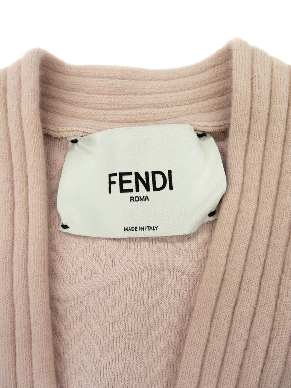 FENDI】フェンディ『カリグラフィ ロゴ カーディガン size36』FZC888