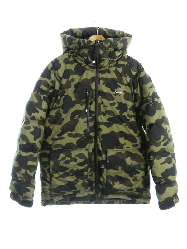 A BATHING APE】アベイシングエイプ『NANGA カモフラ ダウンジャケット