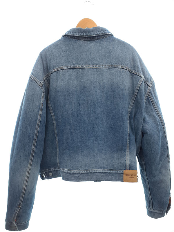 BALENCIAGA】バレンシアガ『タイガーボア デニムジャケット size44