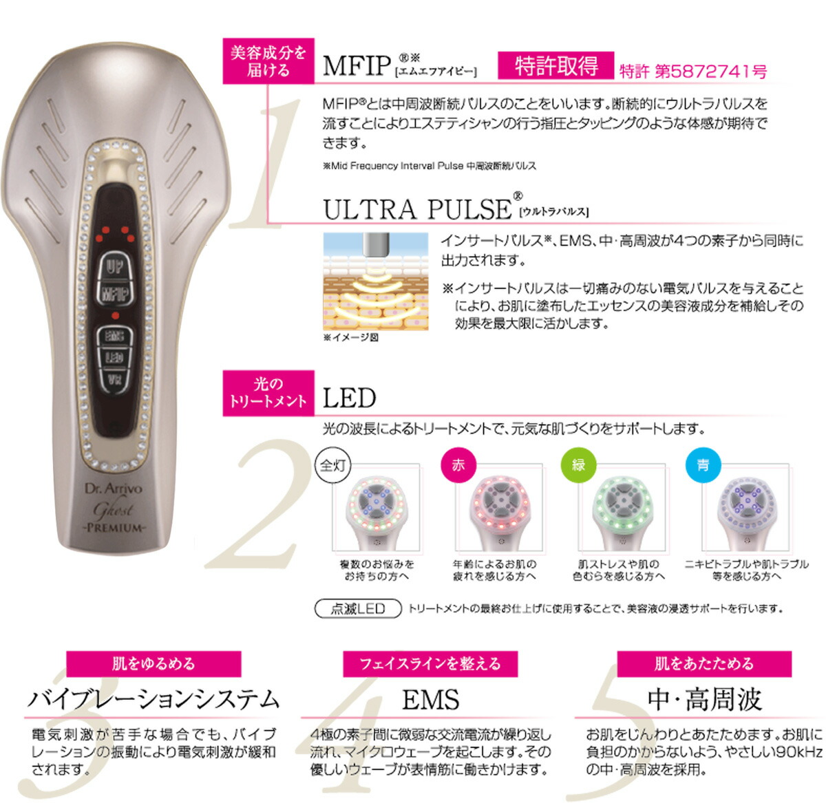 ドクターアリーヴォ ゴースト プレミアム -シャイニングゴールド-<br