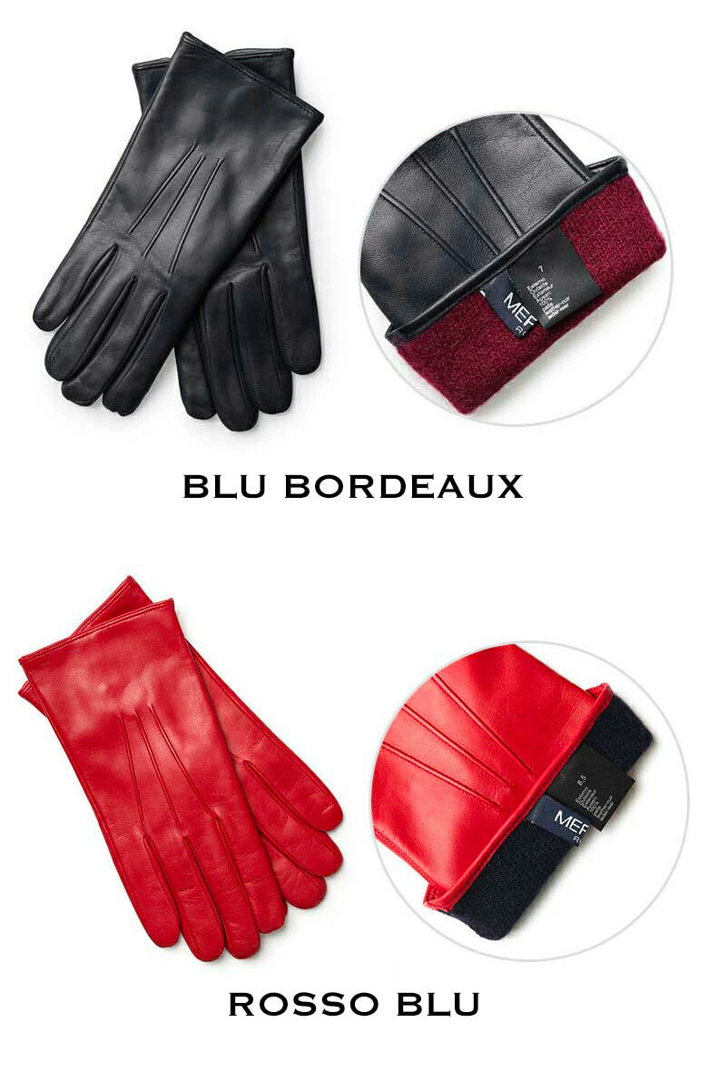 楽天市場】メローラ 手袋 グローブ レザー ナッパレザー カシミヤ100