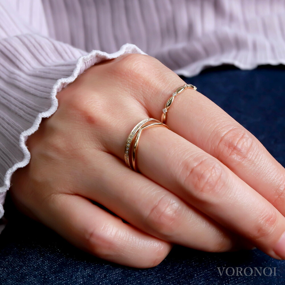 重ね付けリング「レディ」 K18