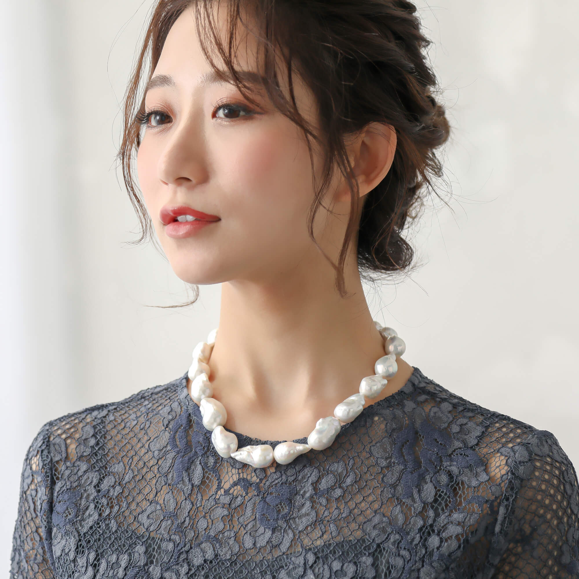 楽天市場】《Unique+ 》淡水バロック真珠 ネックレス 15-16mmUP