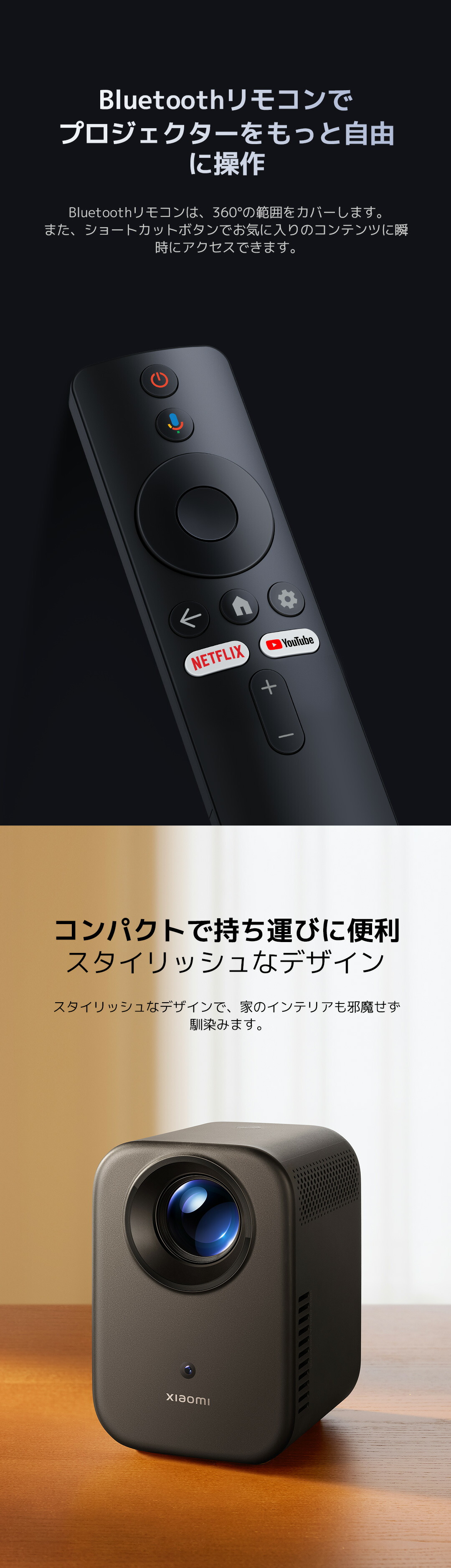 楽天市場】Xiaomi スマートプロジェクター L1 息をのむビジュアル 密閉