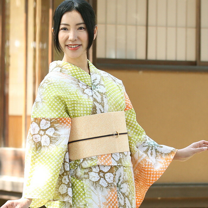 楽天市場】【フリーサイズ】浴衣 有松絞り レディース 光彩 グリーン