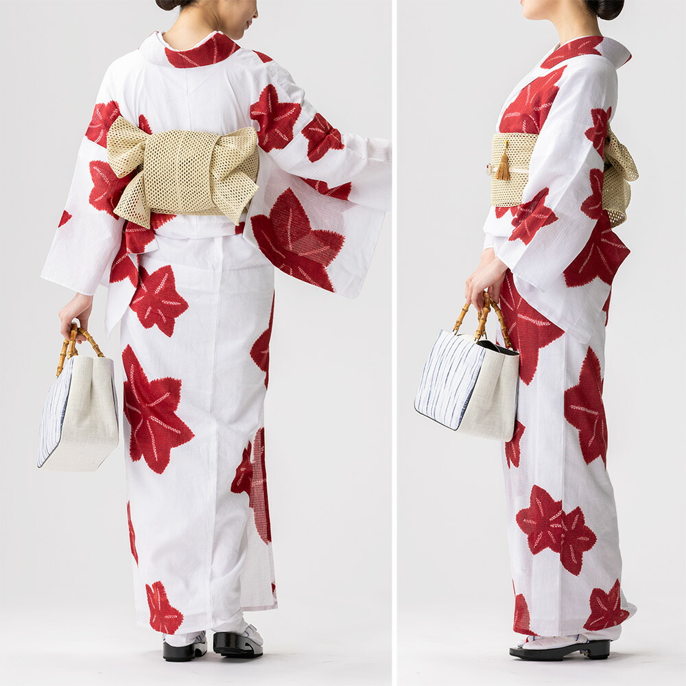 フリーサイズ】浴衣 有松絞り 2025〔全行程国産〕椛 | 有松絞り浴衣
