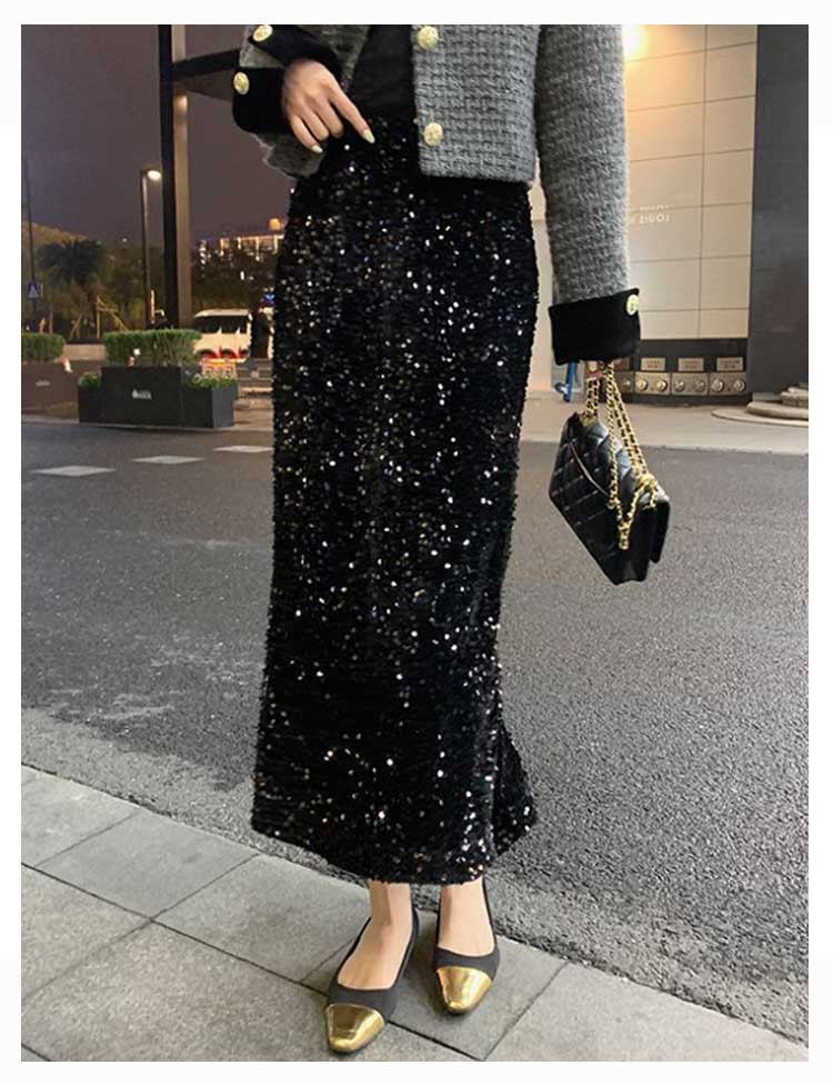 楽天市場】スパンコールスカート レディース スパンコール スカート