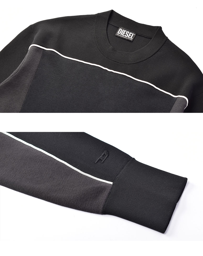 楽天市場】ディーゼル ニット メンズ DIESEL ブラック 黒 ベージュ K