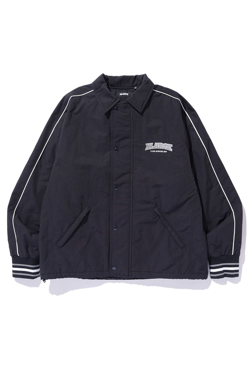 XLARGE - NYLON PIPING COACH JACKET / ブラック | Tempt