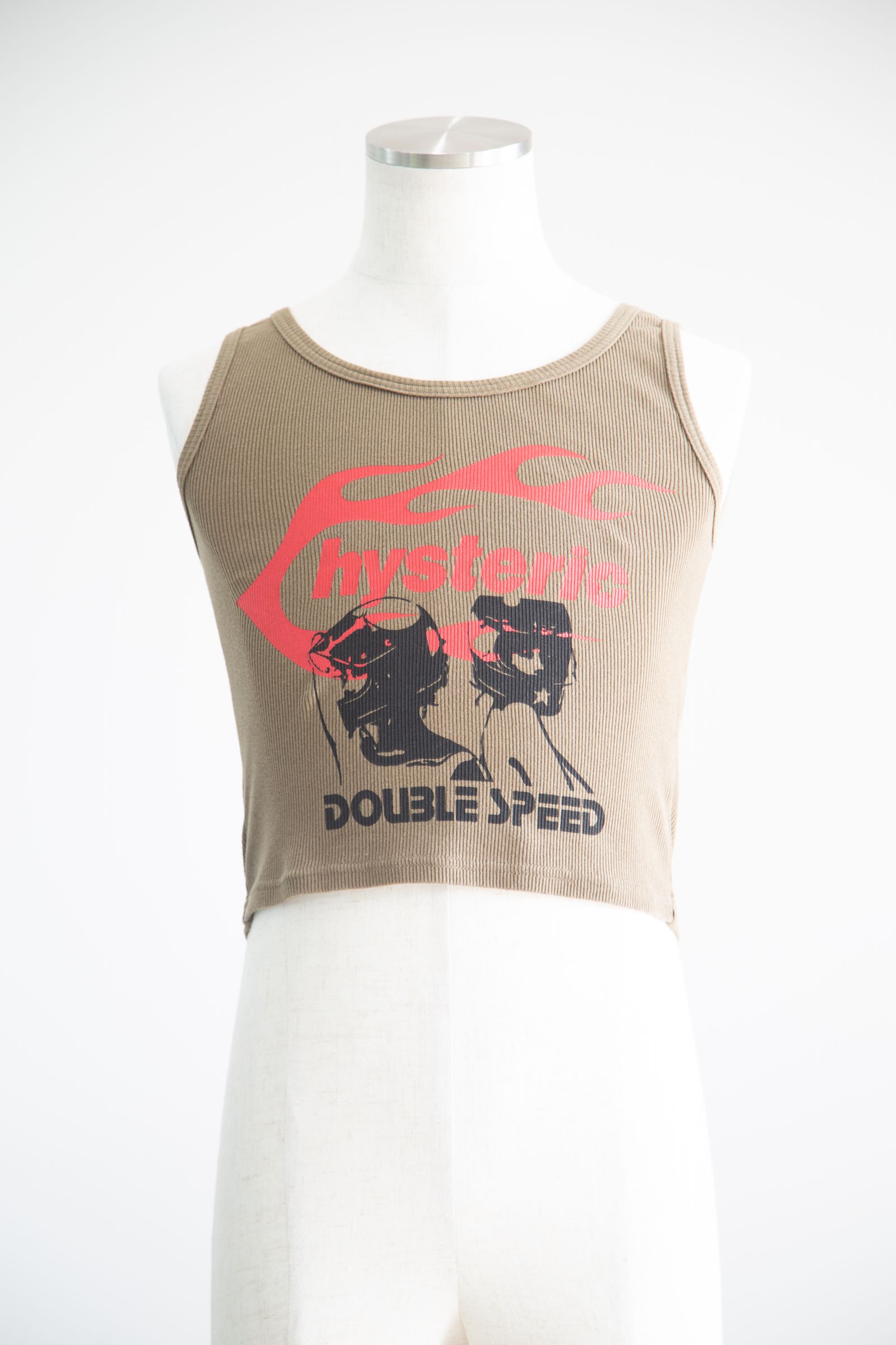 HYSTERIC GLAMOUR - HYSTERIC FLAME ON タンクトップ / ブラック | Tempt