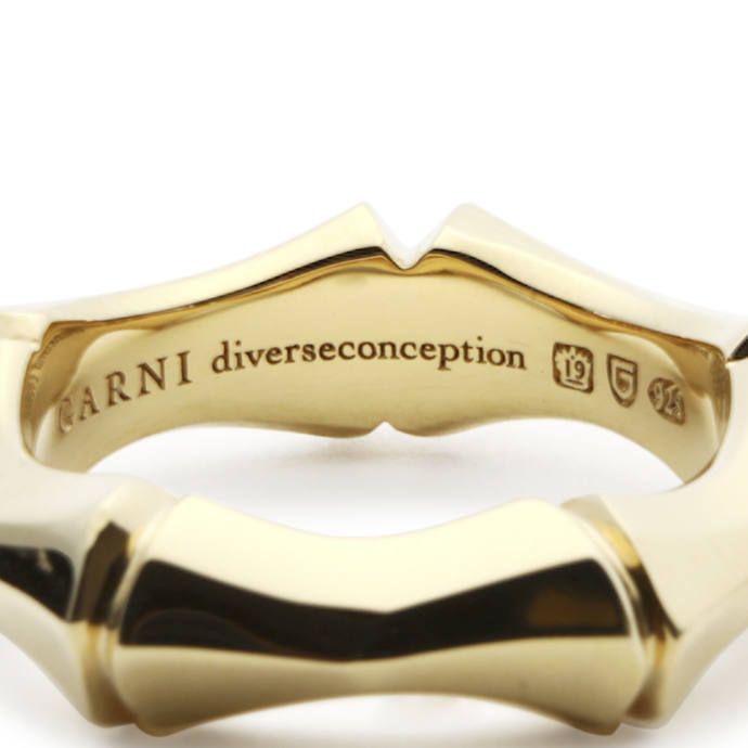 GARNI - Crockery Bamboo Ring - L / シルバー | Tempt