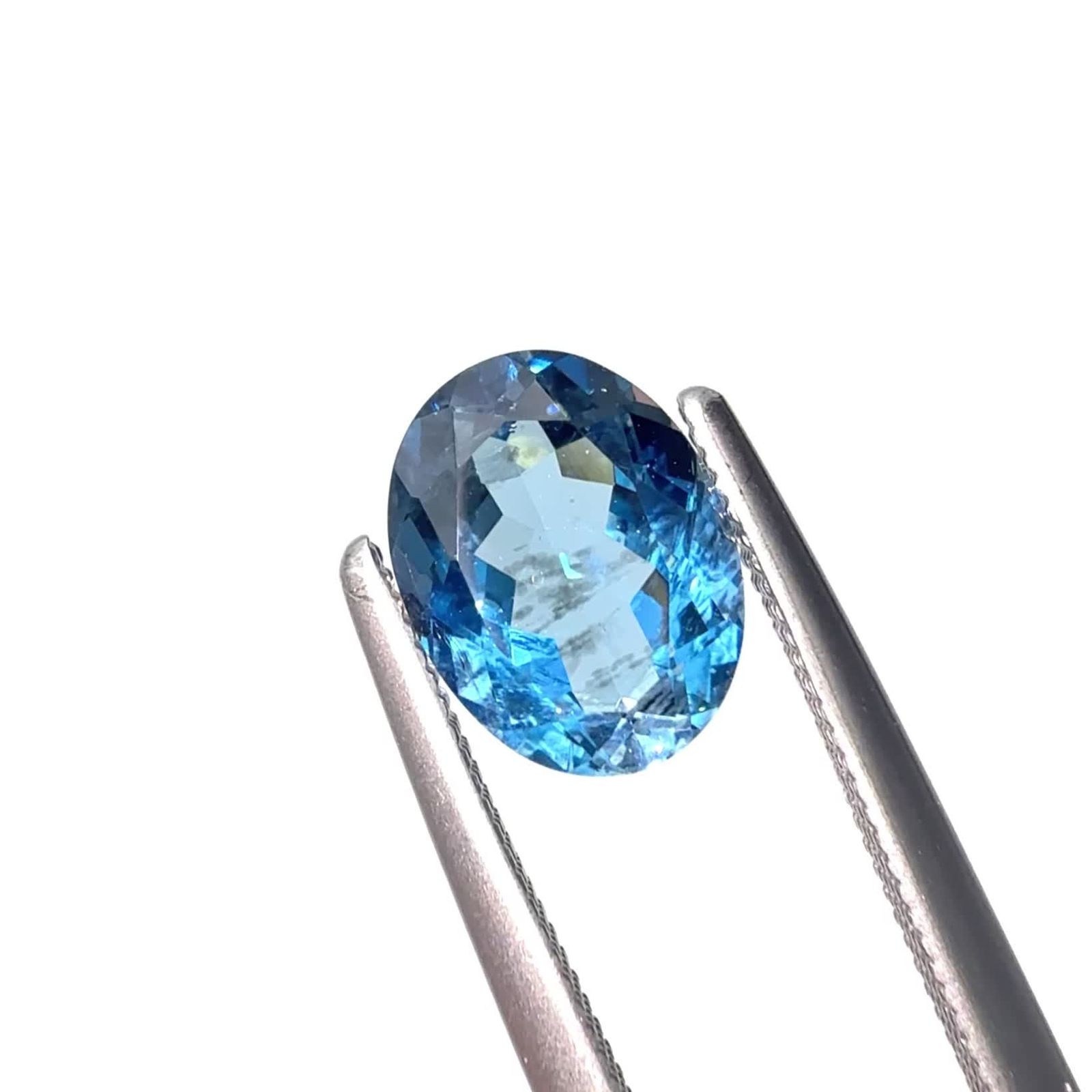 サンタマリアアクアマリン ブラジル産 1.24ct / 8x6.1mm前後