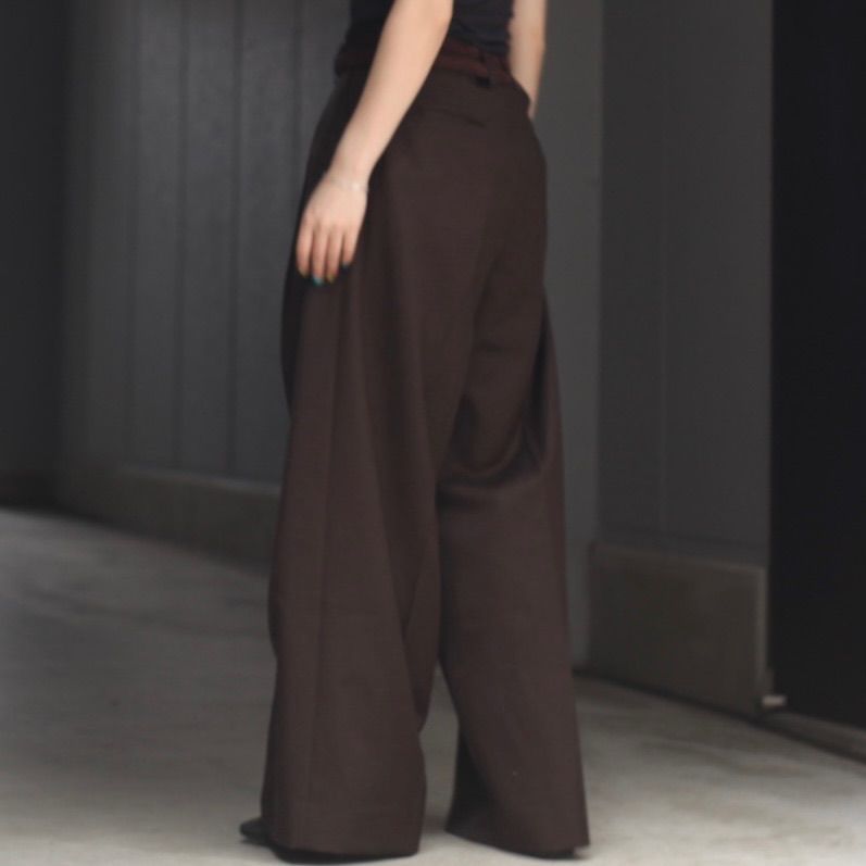 ssstein - 【残り一点】Extra Wide Trousers(2/60 WOOL GABARDINE