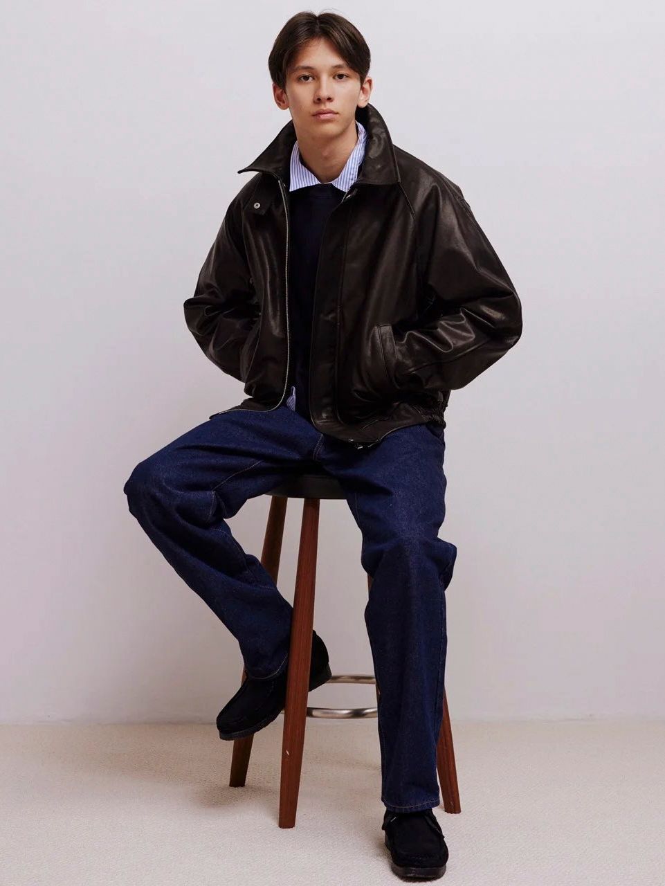 UNIVERSAL PRODUCTS - ゴート レザーブルゾン - GOATLEATHER DRIZZLER