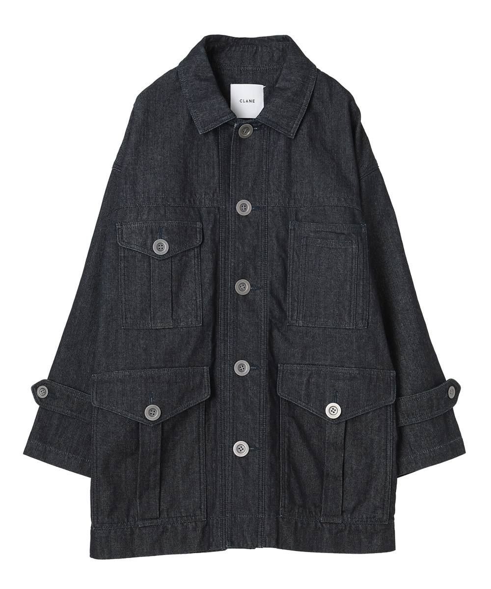 CLANE - ルーズワイドカバーオール - LOOSE WIDE COVERALL BLUE