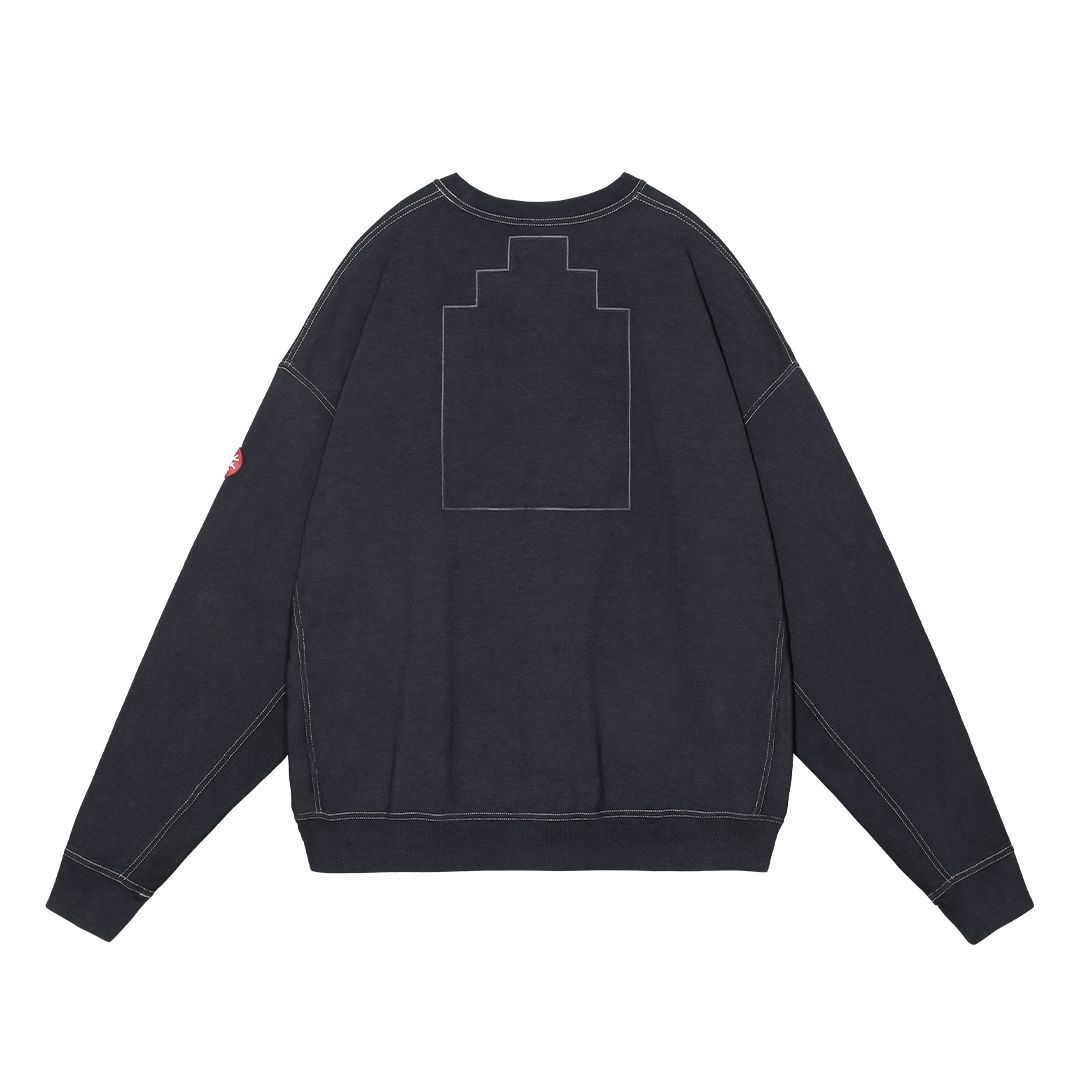 C.E - Overdye MD Machines Crew Neck Black | ALTERFATE