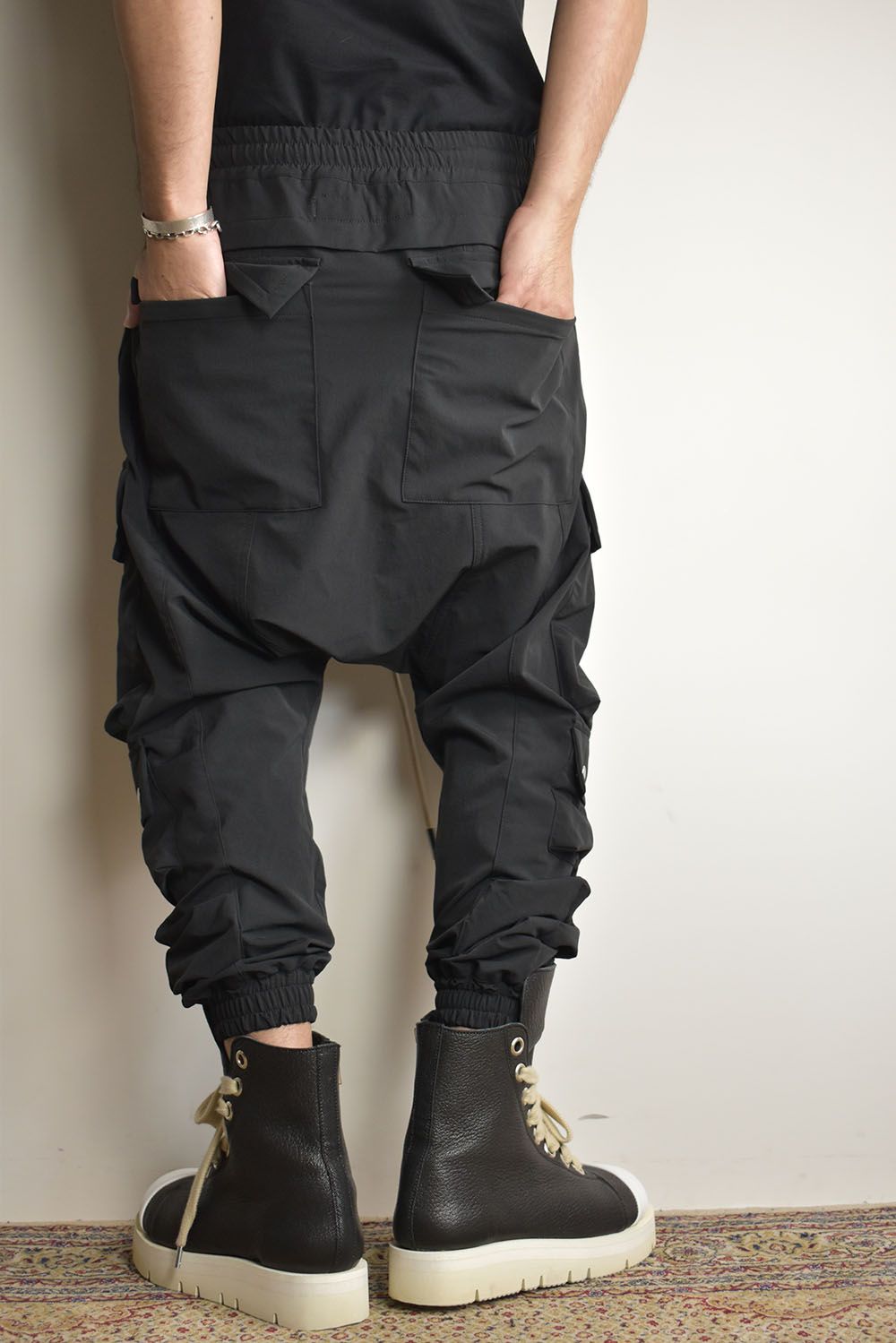 A.F ARTEFACT - Stretch Nylon Military Sarrouel Pants