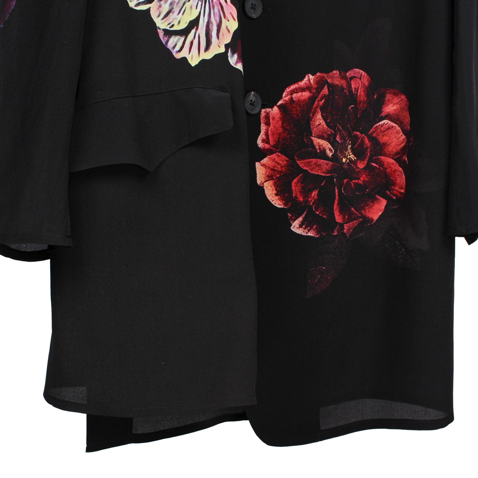 yohji yamamoto - pour homme | 花柄プリントJ / シルクジャケット