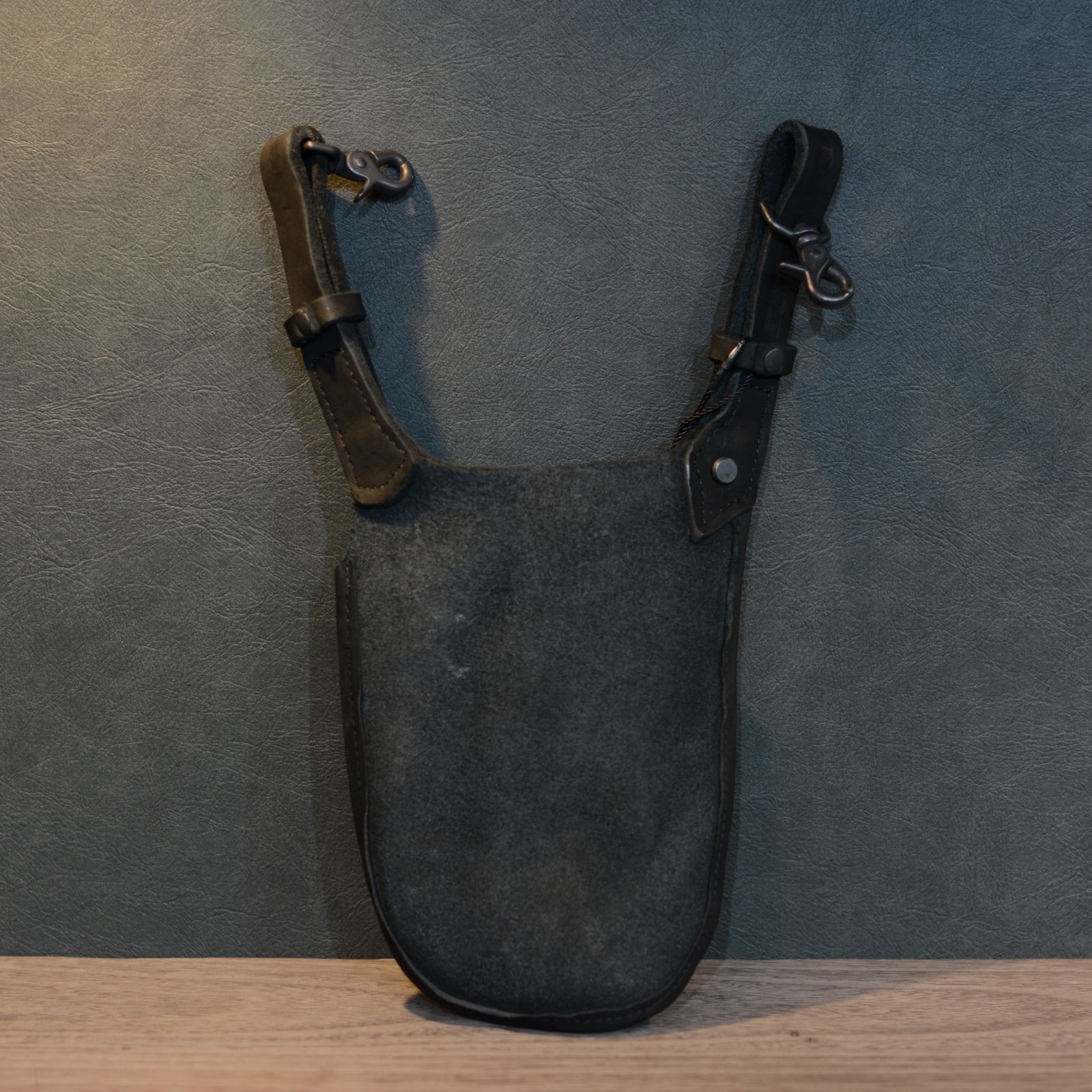 ISAMU KATAYAMA BACKLASH - ダブルショルダーレザー製品染め ウエスト