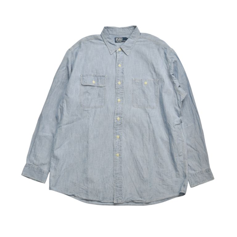 古着 / POLO by Ralph Lauren ラルフローレン シャンブレーシャツ / XL