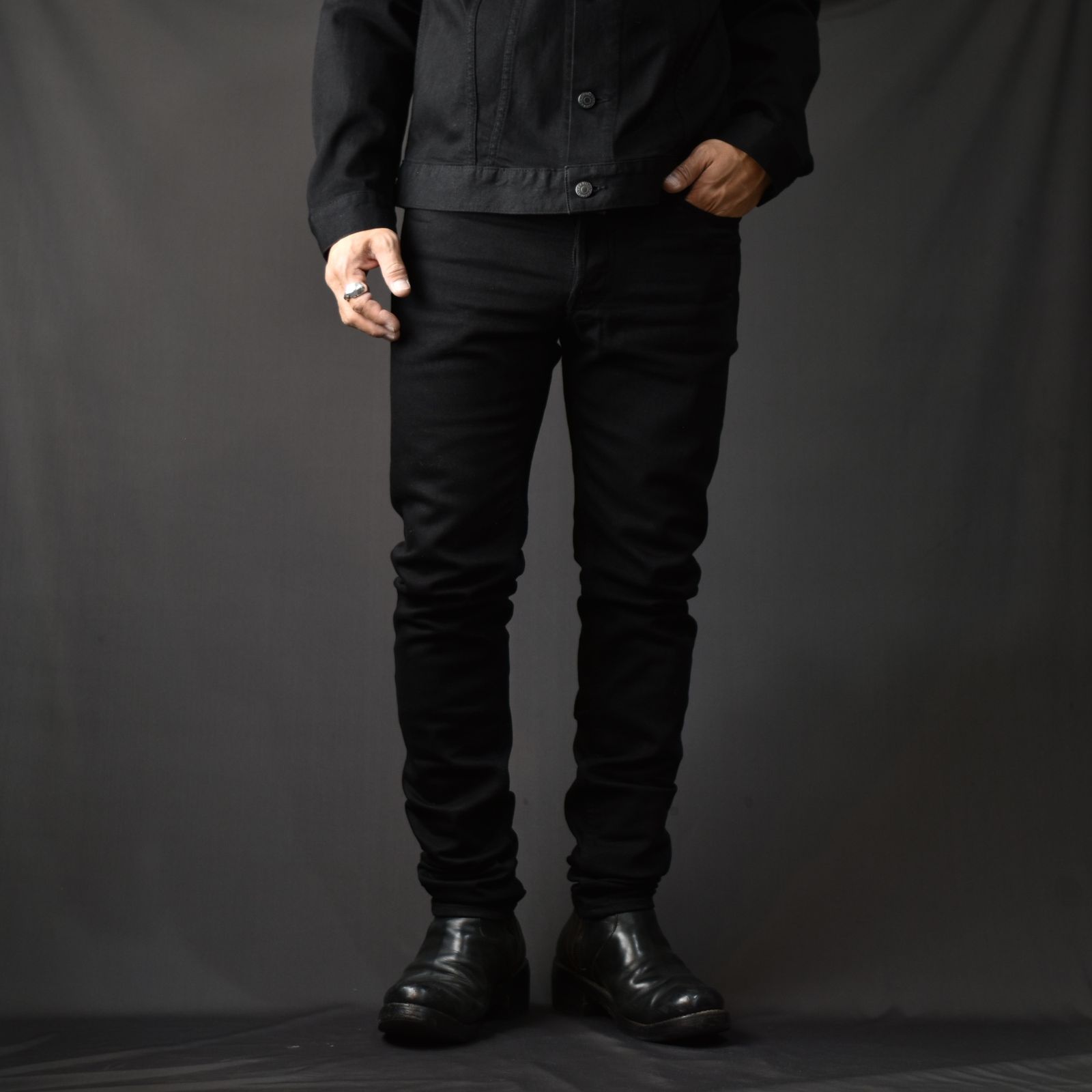 MINEDENIM - [STANDARD] 107 S.Slim OWS （BLACK） / スリムデニム