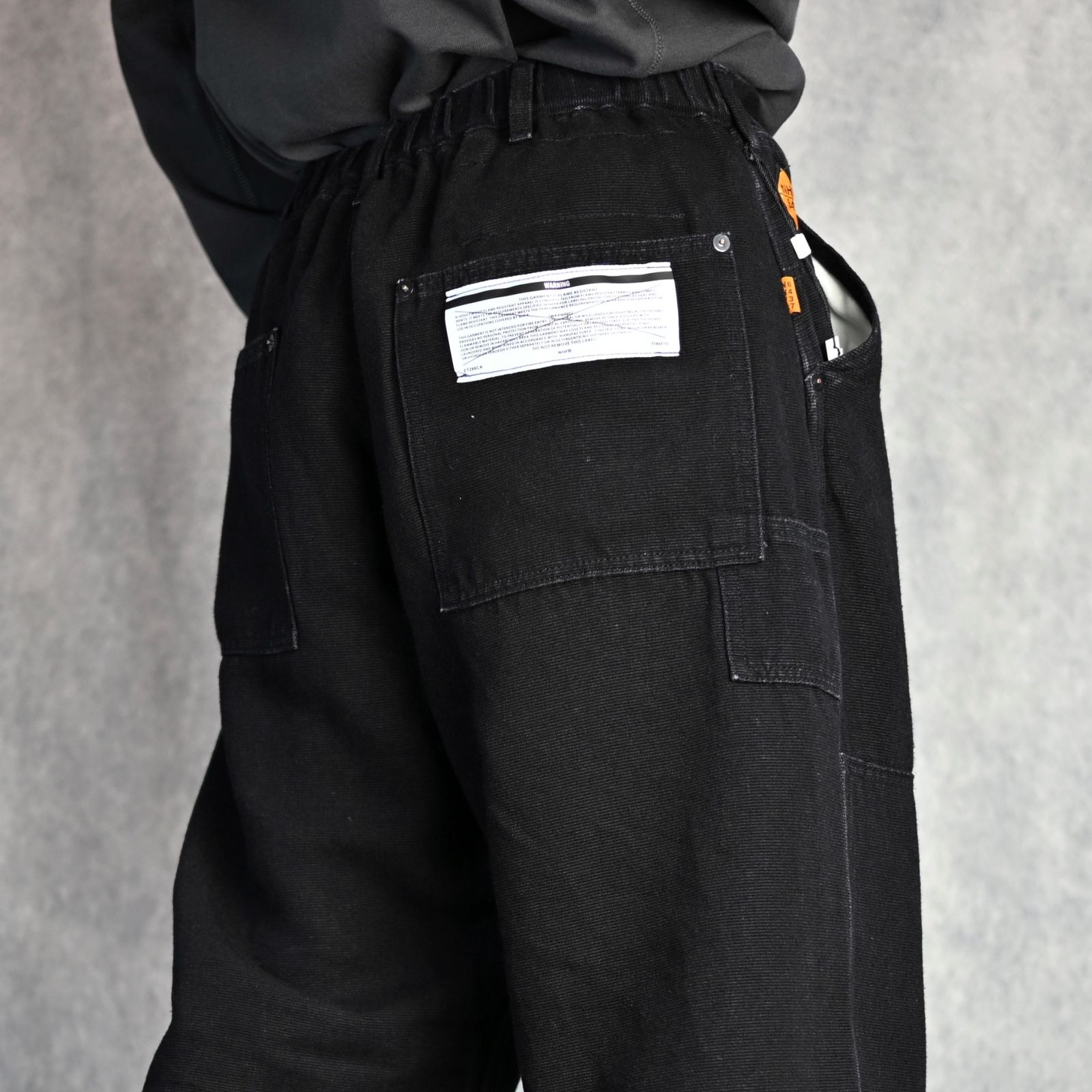 N.HOOLYWOOD - WORK PANTS (BLACK) - ワークパンツ （ブラック） C