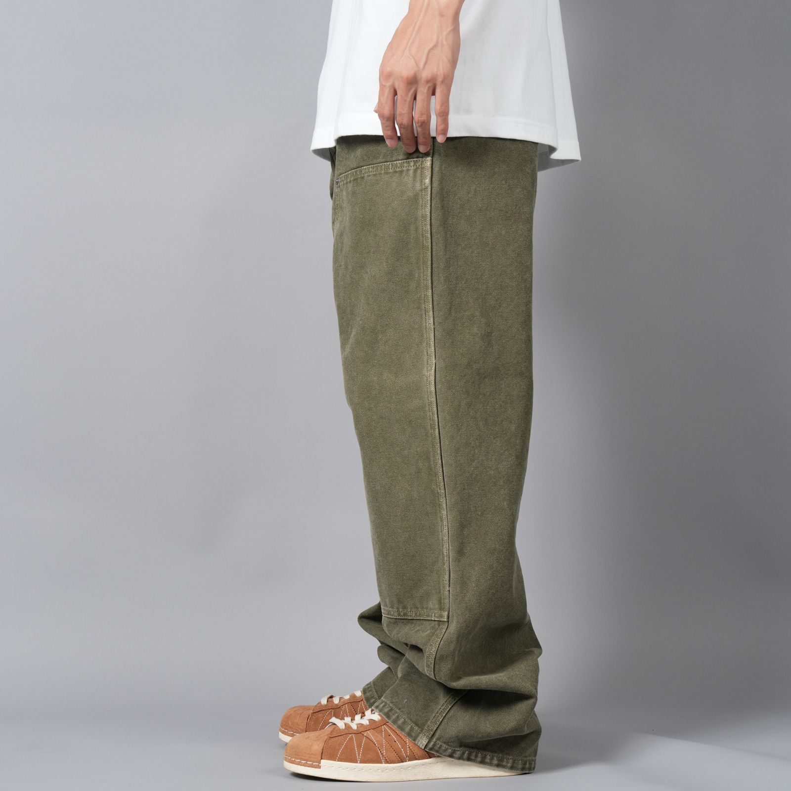 MIYAGIHIDETAKA - 【ラスト1点】Work Pants / ワークパンツ (カーキ