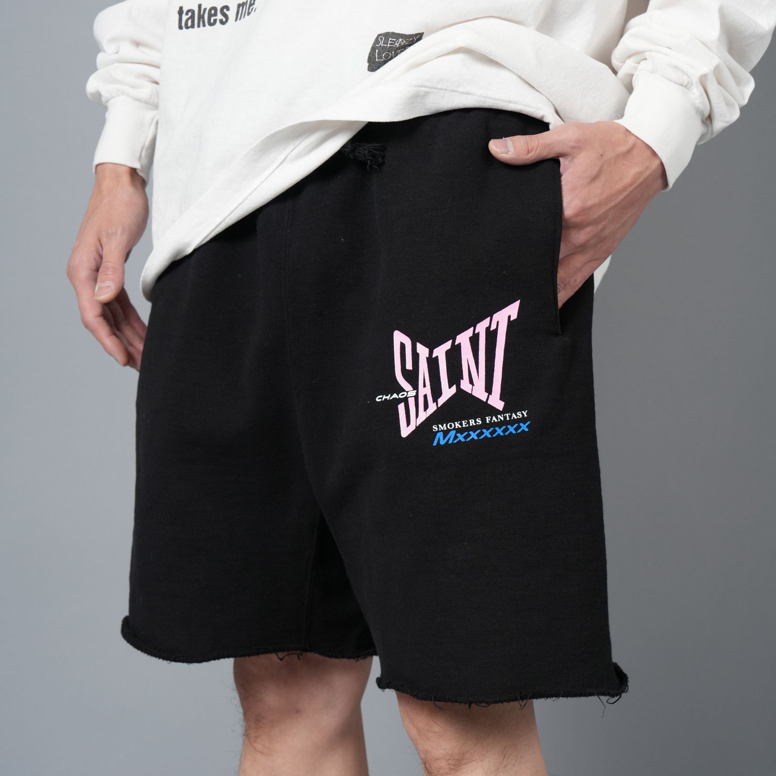 SAINT M×××××× - 【残りわずか】SM-HR8-0000-059 / SWEAT SHORTS