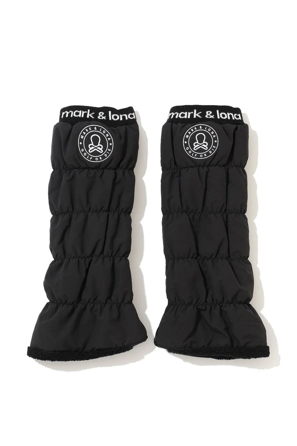 MARK&LONA - NODE PUFFY ZIP ON LEG WARMERS / サークルスカル刺繍 裏