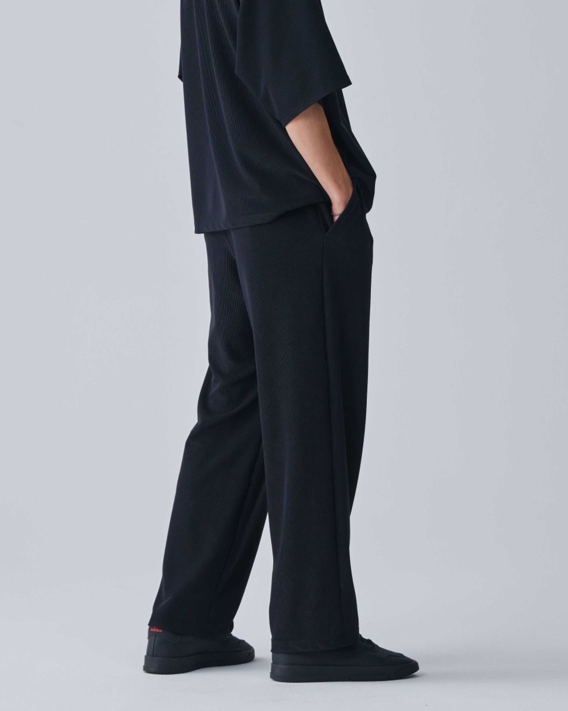 Iroquois - イロコイ | 正規通販 メンズ ニット ワイドパンツ LANDER BLUE