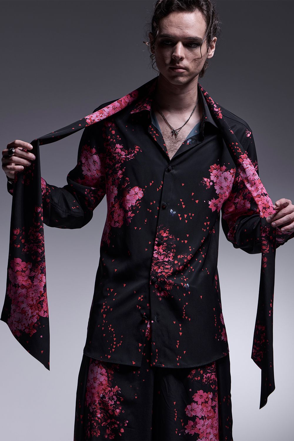 kiryuyrik - SAKURA Decine Shirt / デシン シャツ | laid-back