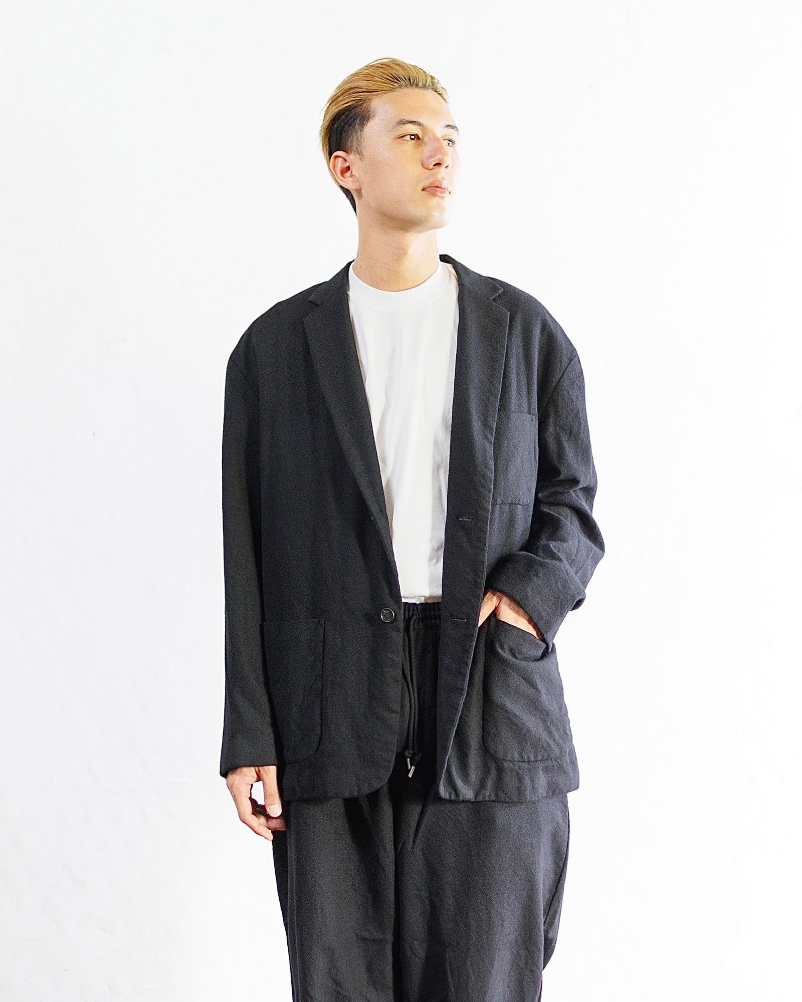 コムデギャルソン オム 縮絨ジャケット セットアップスタイル 新作発売