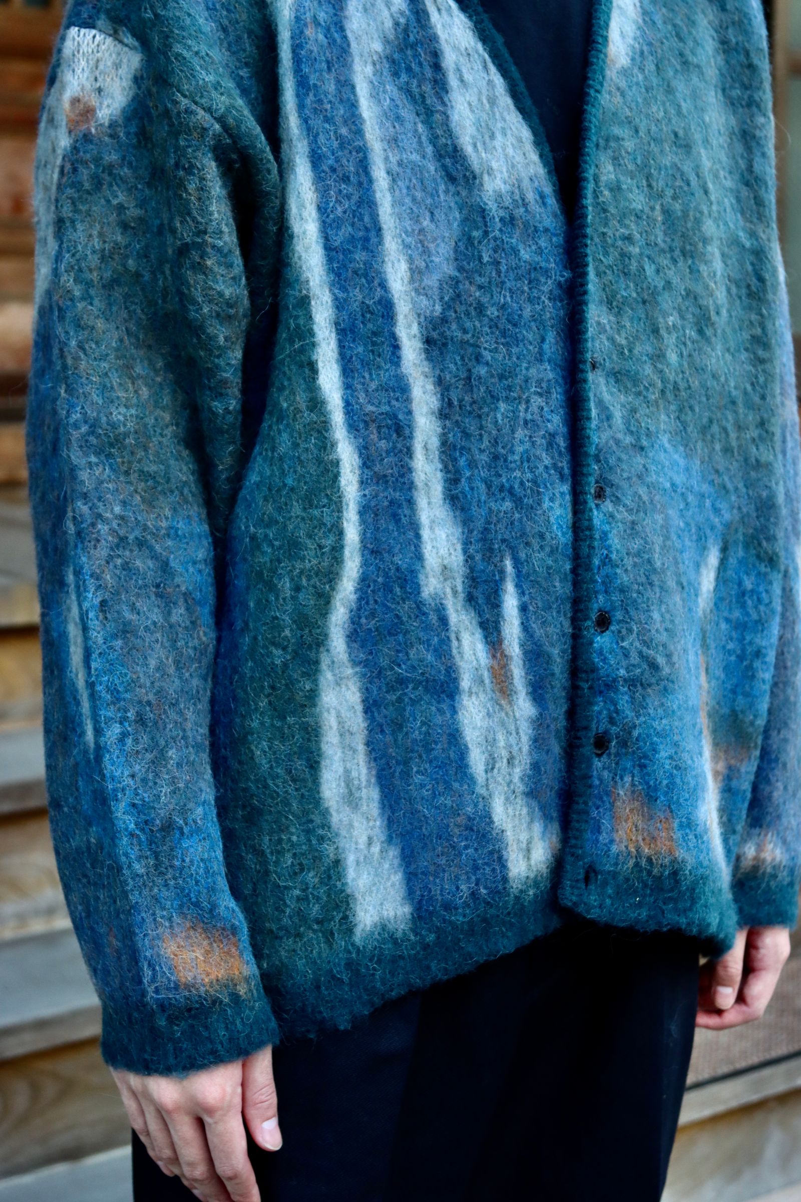 YOKE ROTHKO JACQUARD CARDIGAN(YK21AW0284S)GREEN style | 1873 | MARK