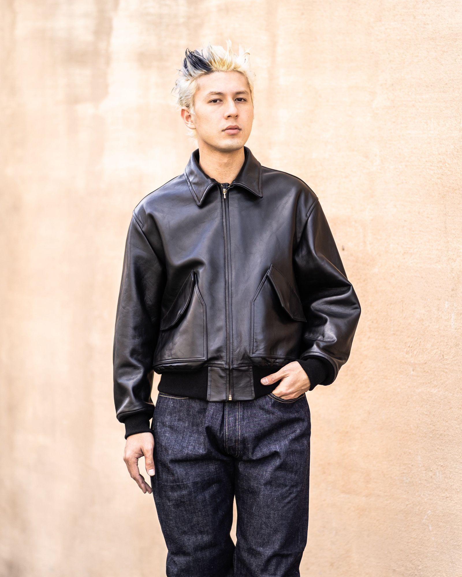 A.PRESSE Leather CWU-45 Flight Jacket 新作発売！ | 7601 | MARK