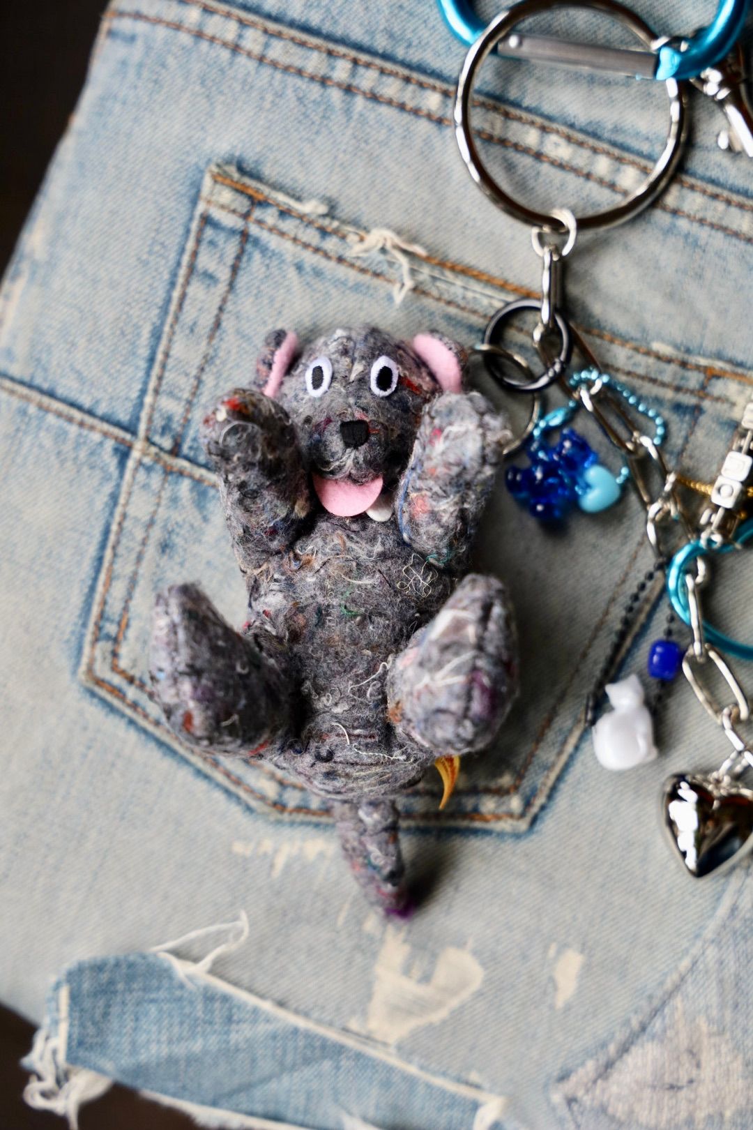 doublet - ダブレット25AW KEY CHAIN WITH DOG DOLL(25AW91AC36) BLUE