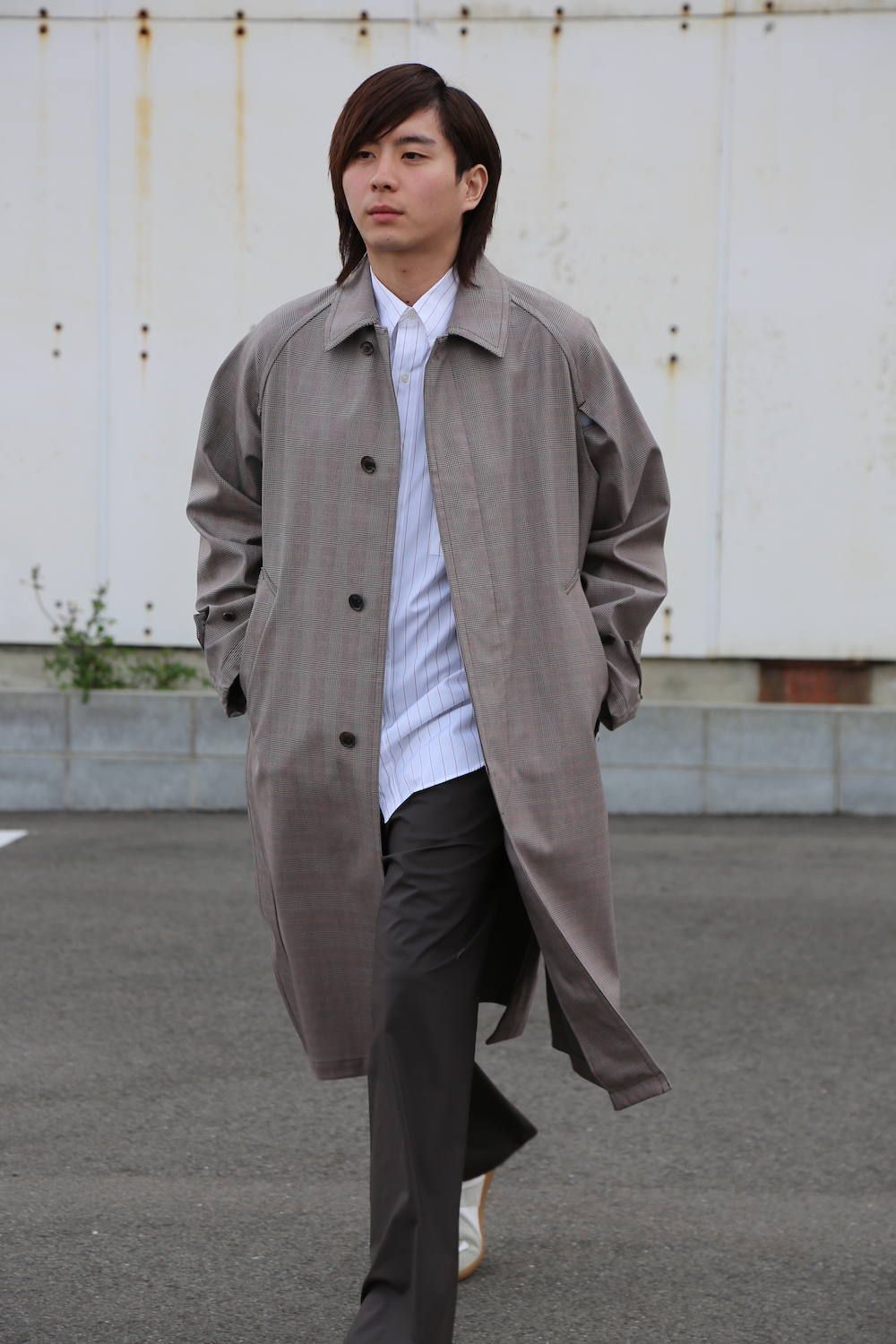 YOKE DOWNSIZING BALL COLLAR COAT