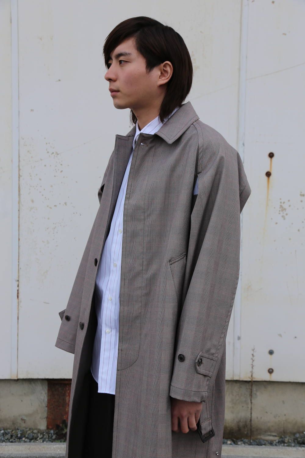 YOKE DOWNSIZING BALL COLLAR COAT