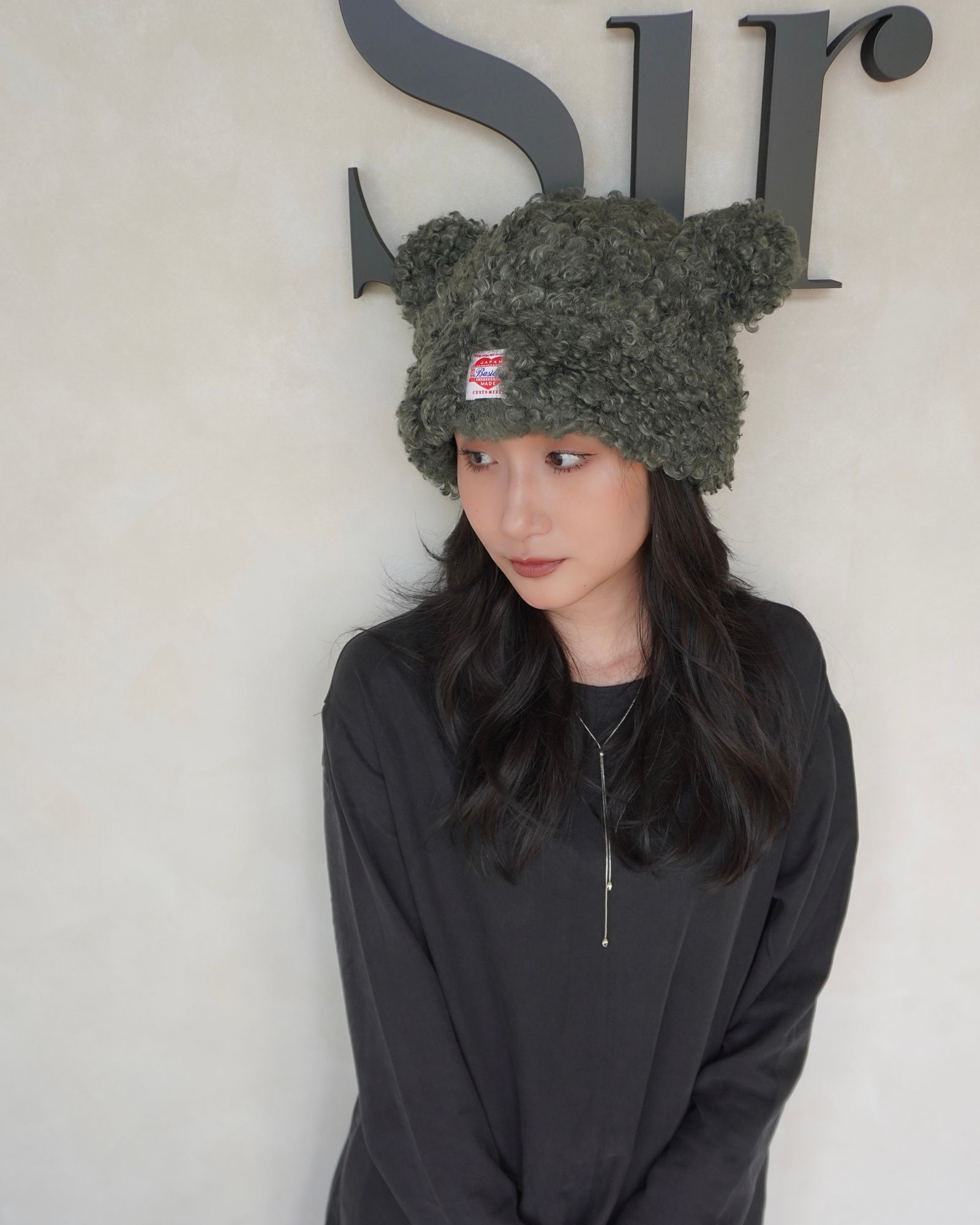BASICKS - Bear Beanie / ベアビーニー (ネイビー) | Sir online store