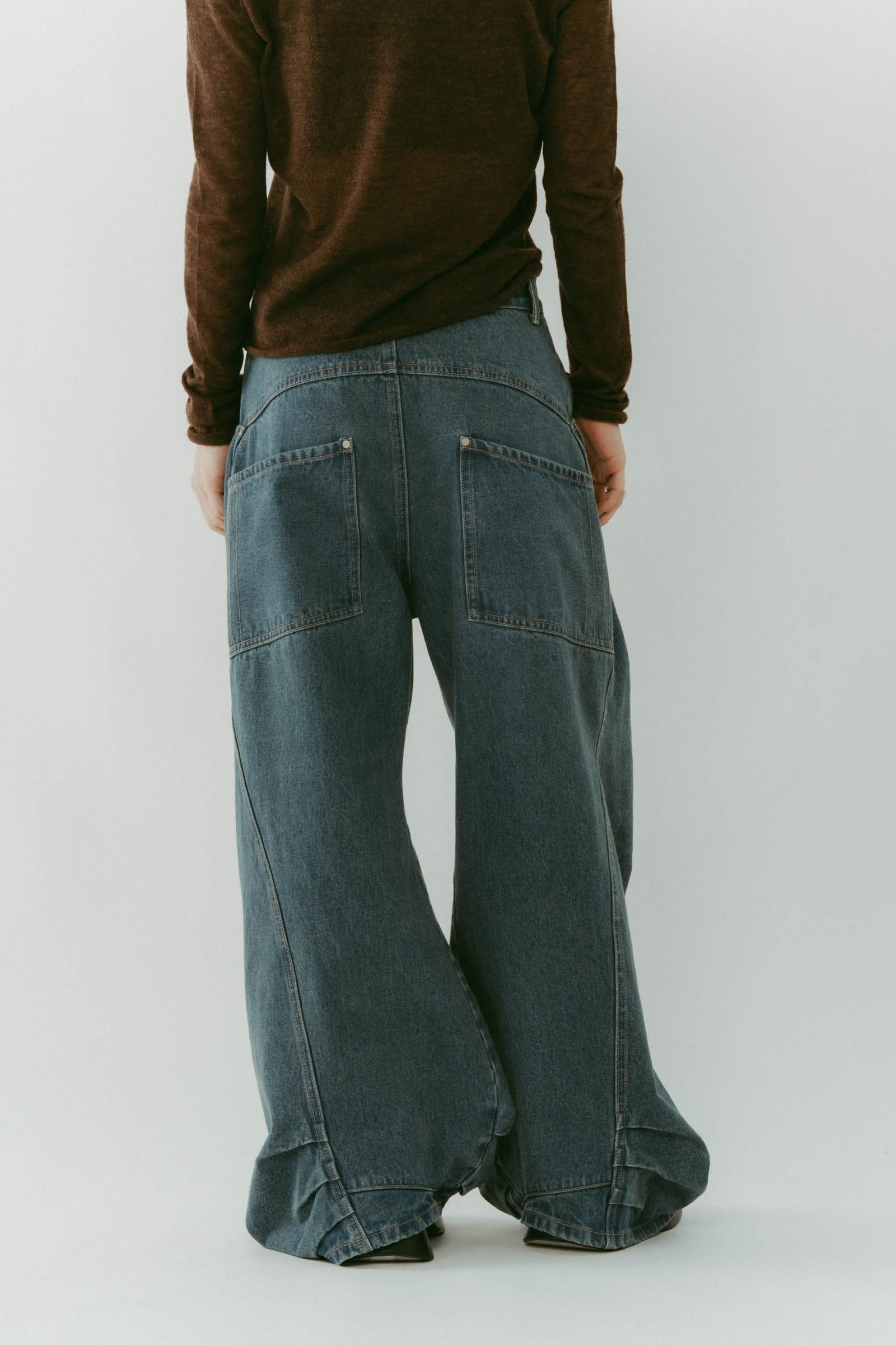 Knuth Marf - tuck design denim pants / タックデザインデニムパンツ