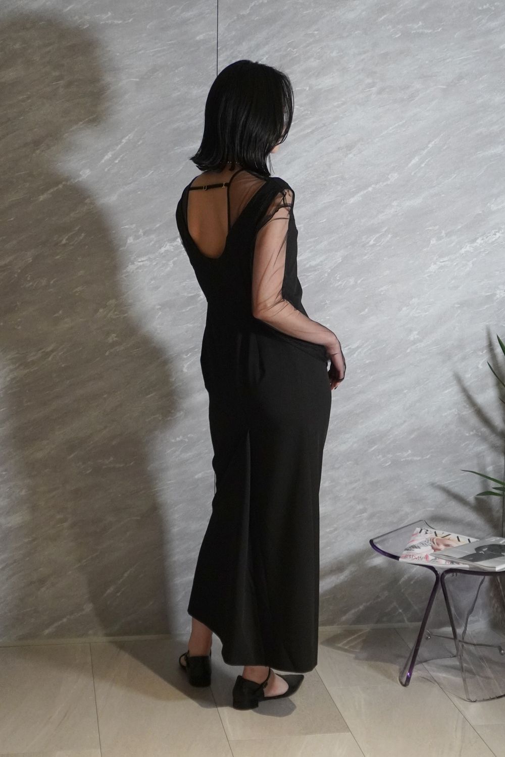 Knuth Marf - off shoulder design one piece / オフショルダー