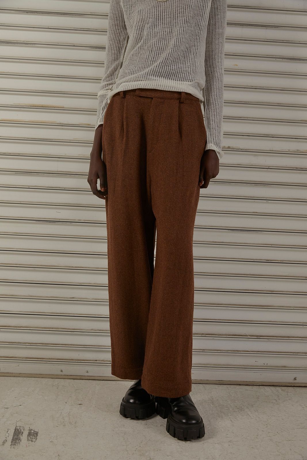 CAVEZA ROSSO - Straight Wool Pants / ストレートウールパンツ