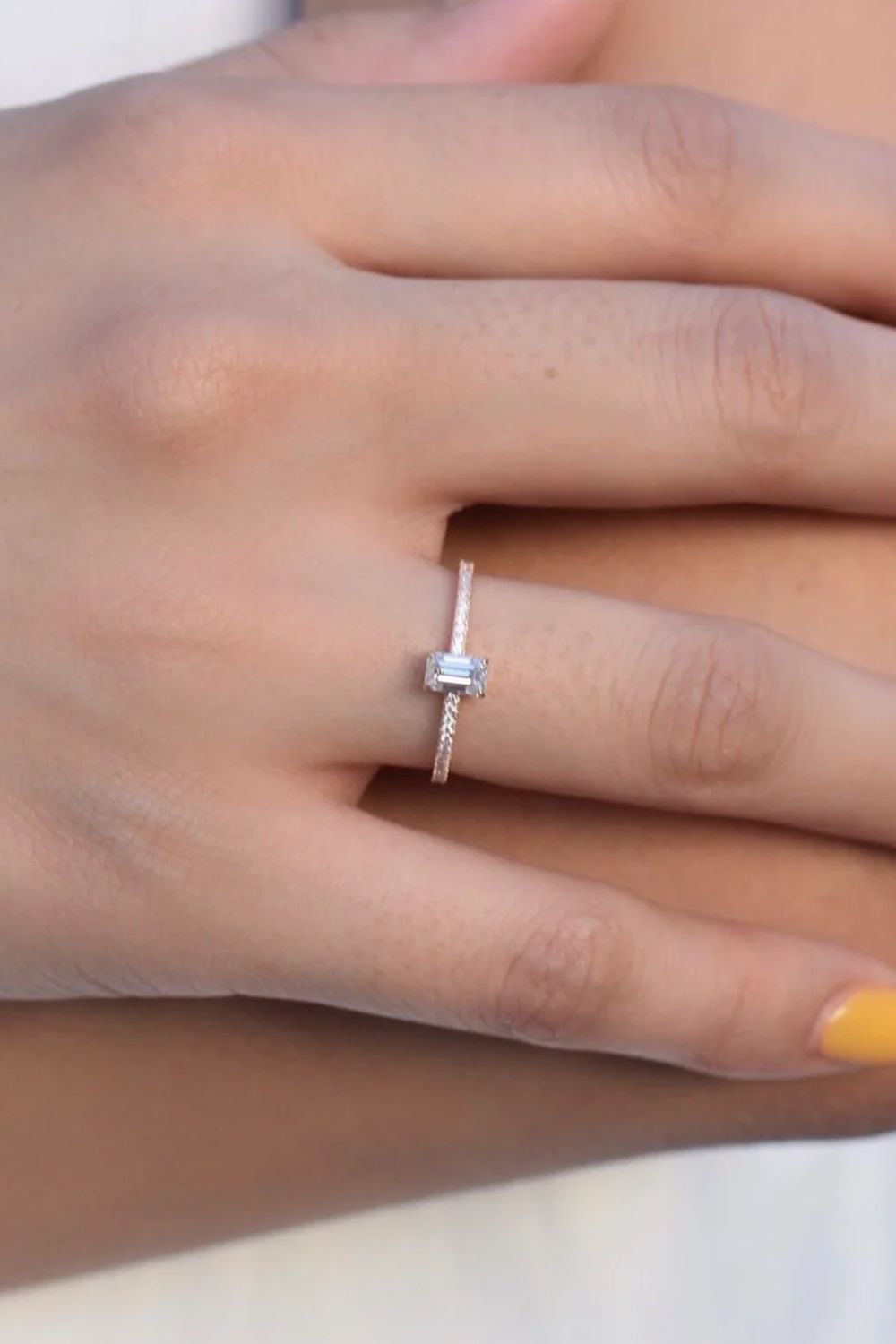 GYPPHY - EMERALD MOISSANITE FULL ETERNITY RING / エメラルド