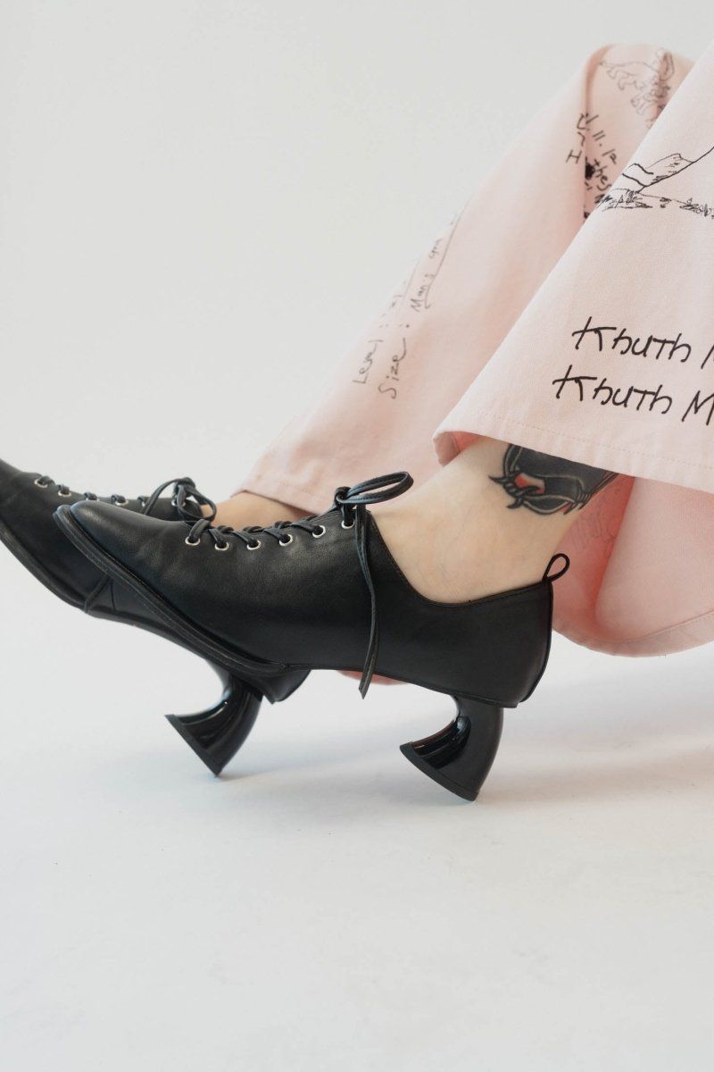 Knuth Marf - lace up pointed toe pumps / レースアップ ポインテッド