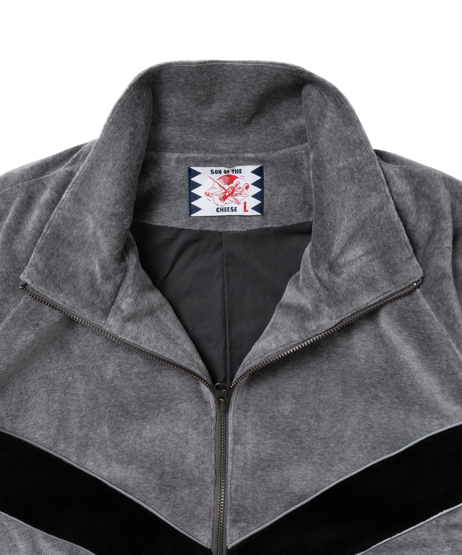 SON OF THE CHEESE - FRIEND TRACK JACKET / GRAY / ベロアトラック