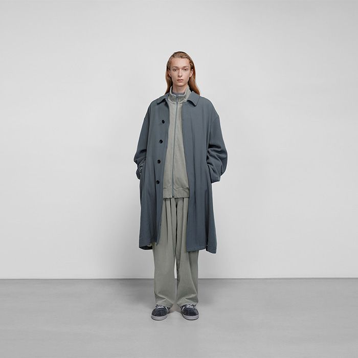 Graphpaper - Compact Velour Track Jacket / L.GRAY | Stripe Online
