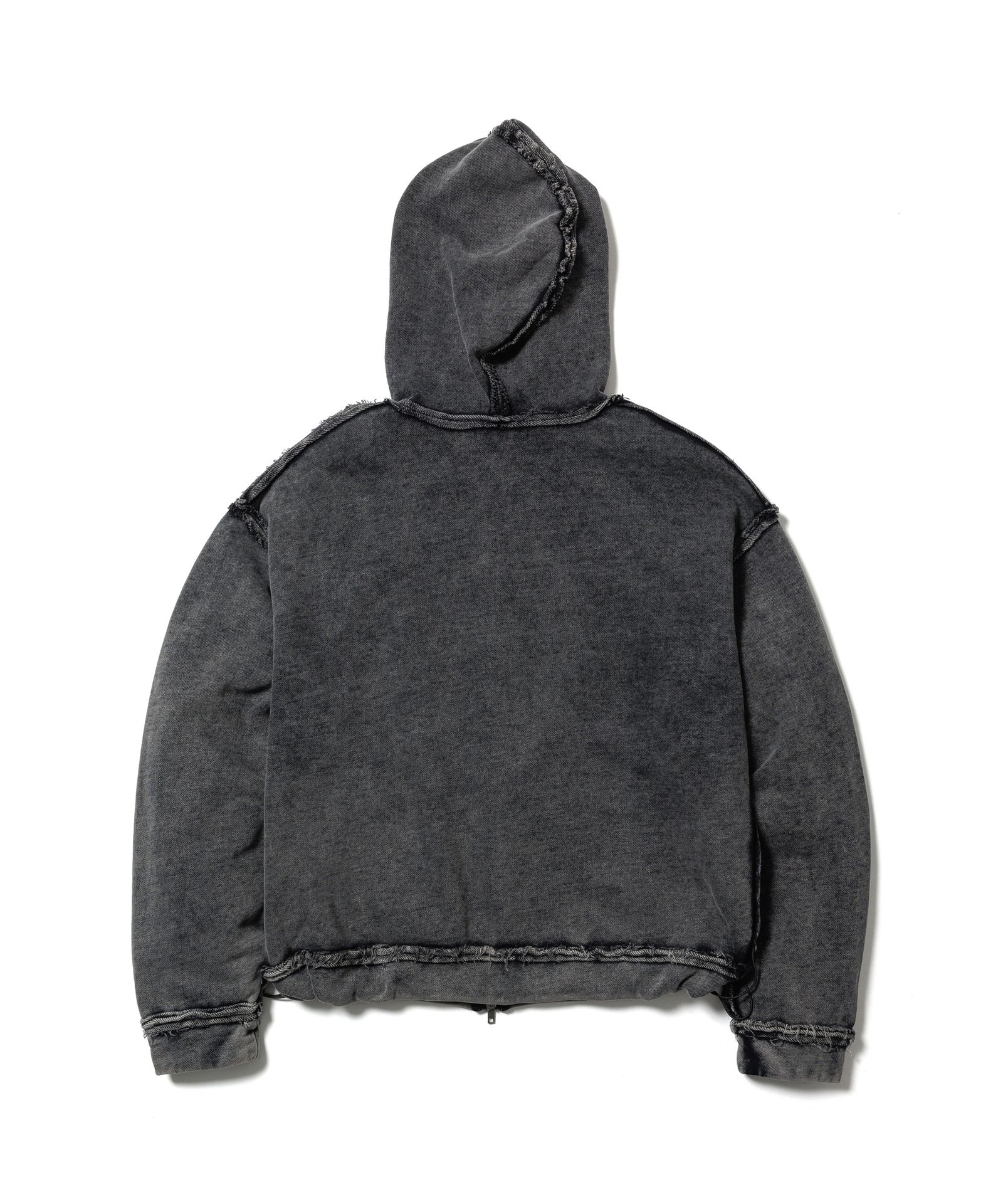 FLAGSTUFF - CPG HT LOGO ZIP HOODIE / BLACK / パウダー加工ジップ
