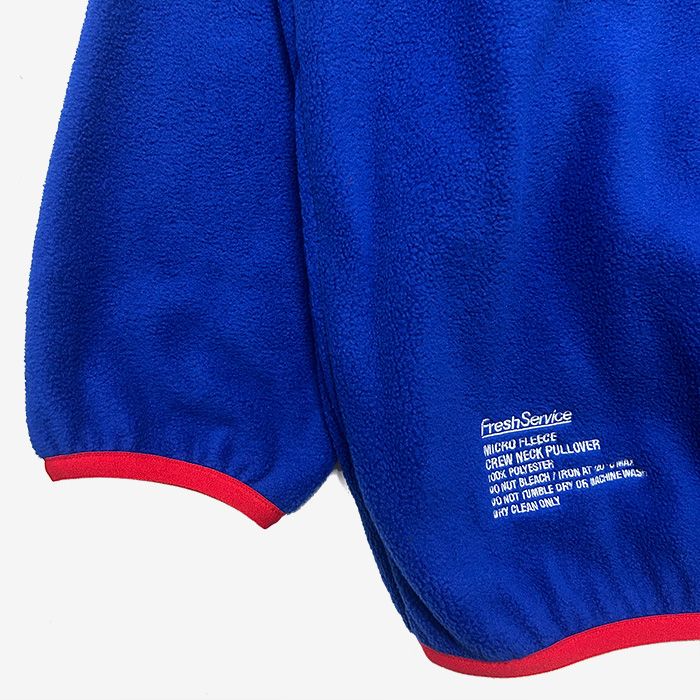 FreshService - MICRO FLEECE CREW NECK PULLOVER / BLUE | Stripe
