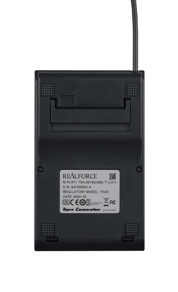 テンキー REALFORCE「RT1」(Mac/Windows11対応) ブラック T1UX11