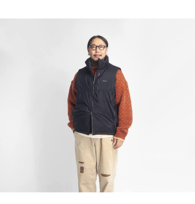 NANGA ナンガ オーロラテックス スタンドカラーダウンベスト AURORA