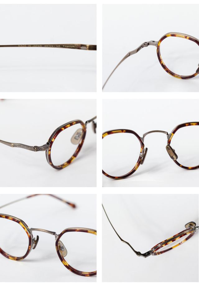 内藤熊八作 コンビネーション ボストンフレーム クラウンパント N-046S